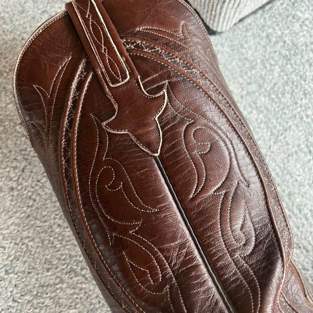 Lucchese - Vintage Women’s (Sz 7) Leather Shoes / Western Cowboy Cowgirl Boots - Picture 2 of 8